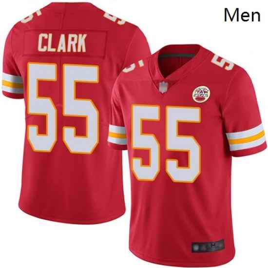 Chiefs 55 Frank Clark Red Team Color Men Stitched Football Vapor Untouchable Limited Jersey